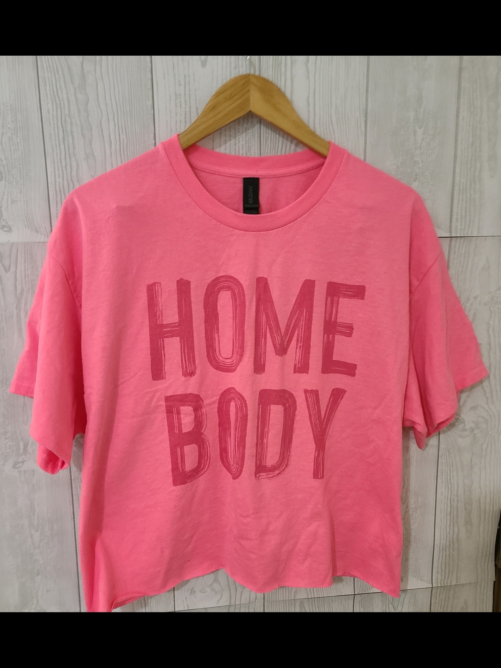 Gildan Pink Crewneck Tee